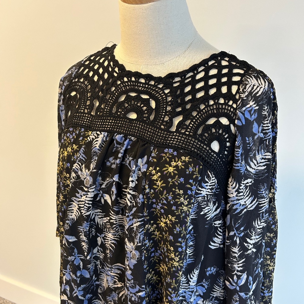Free People Floral Crochet Dress/Tunic